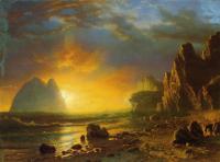 Bierstadt, Albert - Sunset on the Coast